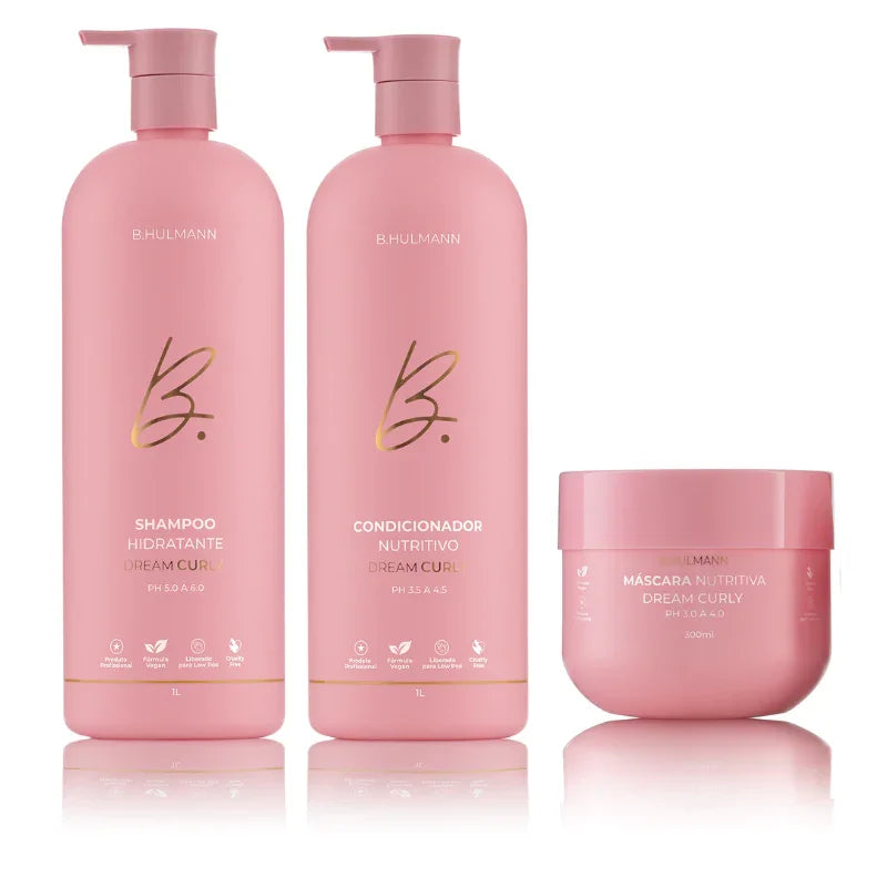 Kit Shampoo, Condicionador 1L e Máscara 300g