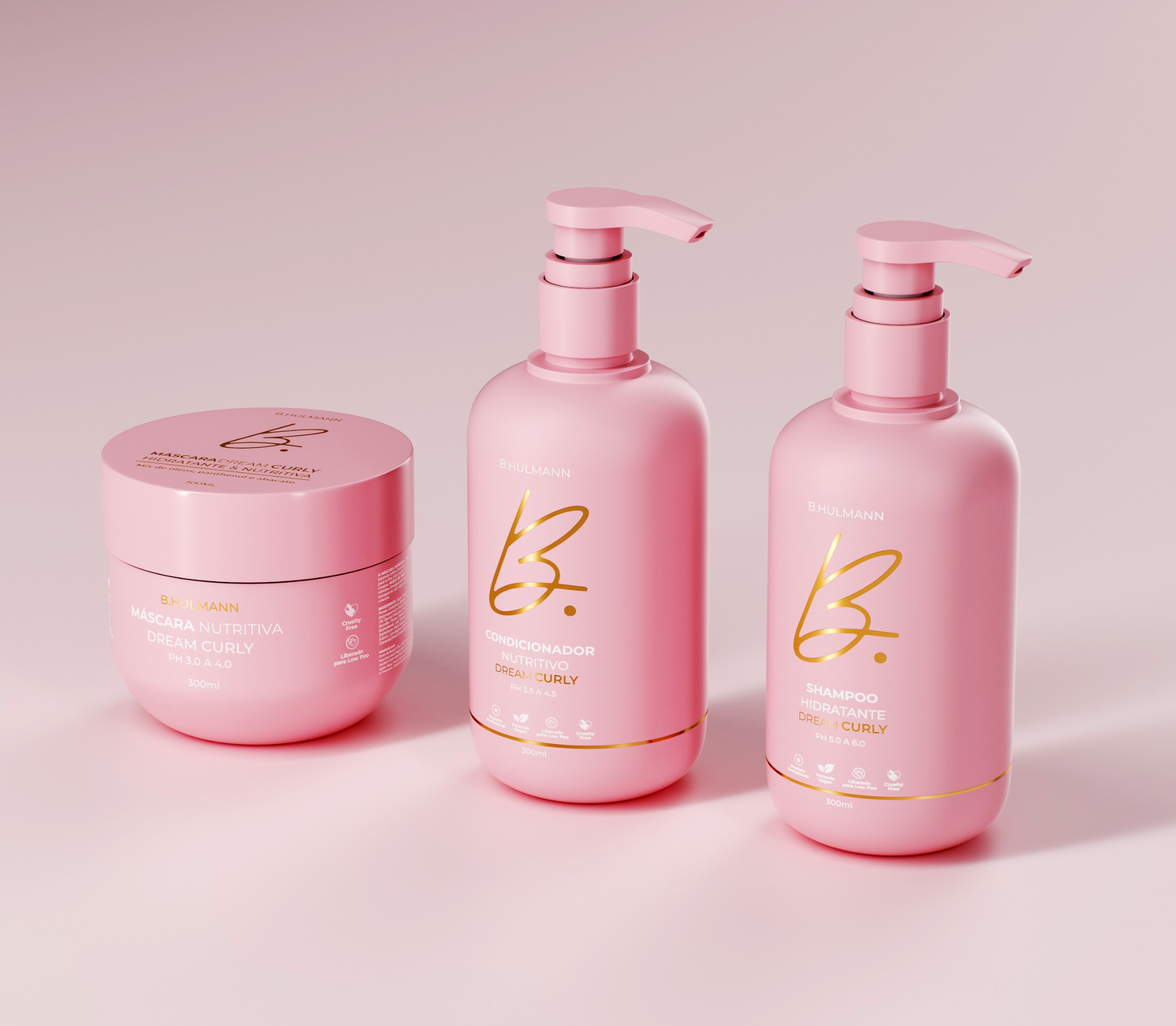 Kit Shampoo, Condicionador e Máscara 300ml