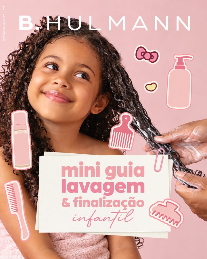 Capa do Mini guia de lavagem & finalização infantil