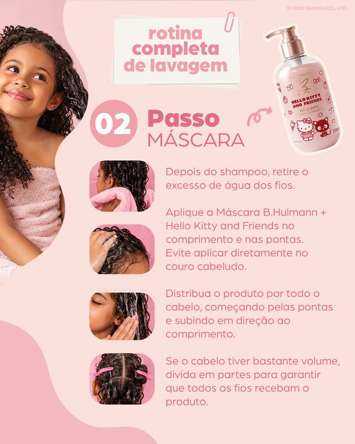 Página do guia: rotina de lavagem, passo 2 — máscara